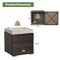 2 Pieces Patio Storage Ottoman with Removable and Washable Cushions